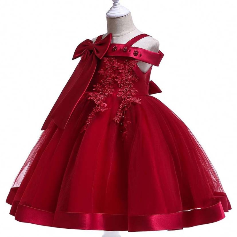 Baige Kids Garments en gros petite petite fille robes en dentelle de mariée