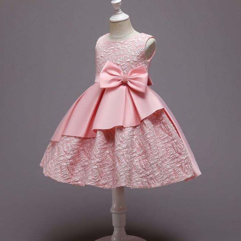 Baige flower fille mariage bébé fille bébé baptism robe fleur fleurnouveau-né princesse robe d'anniversaire princesse