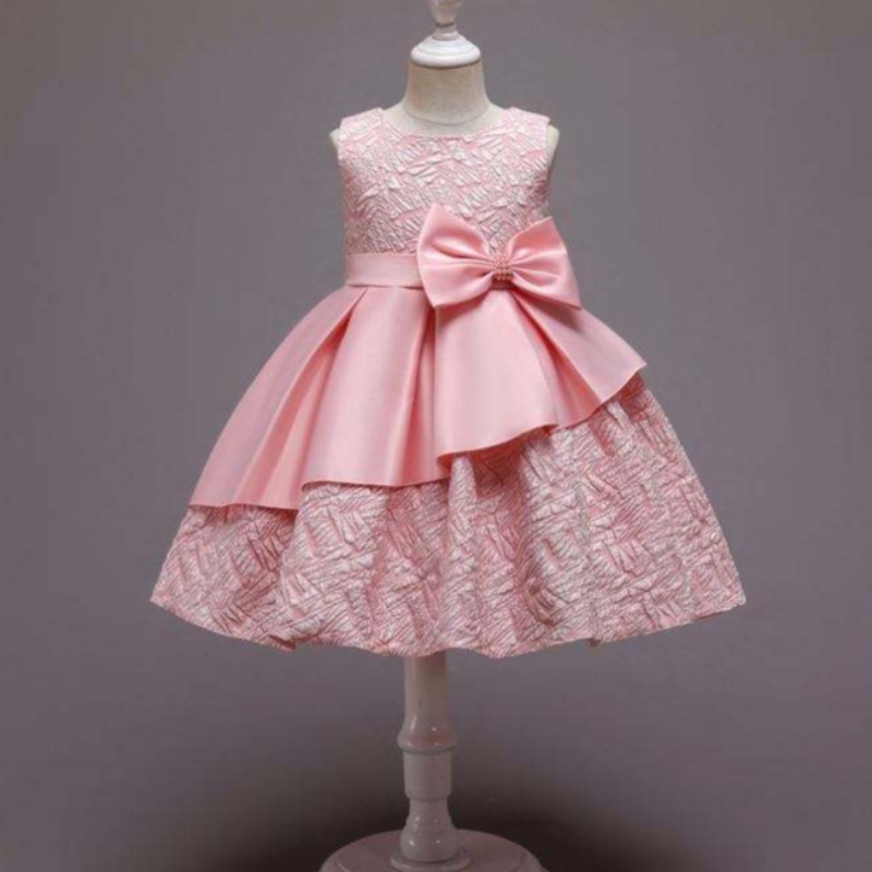 Baige flower fille mariage bébé fille bébé baptism robe fleur fleurnouveau-né princesse robe d'anniversaire princesse