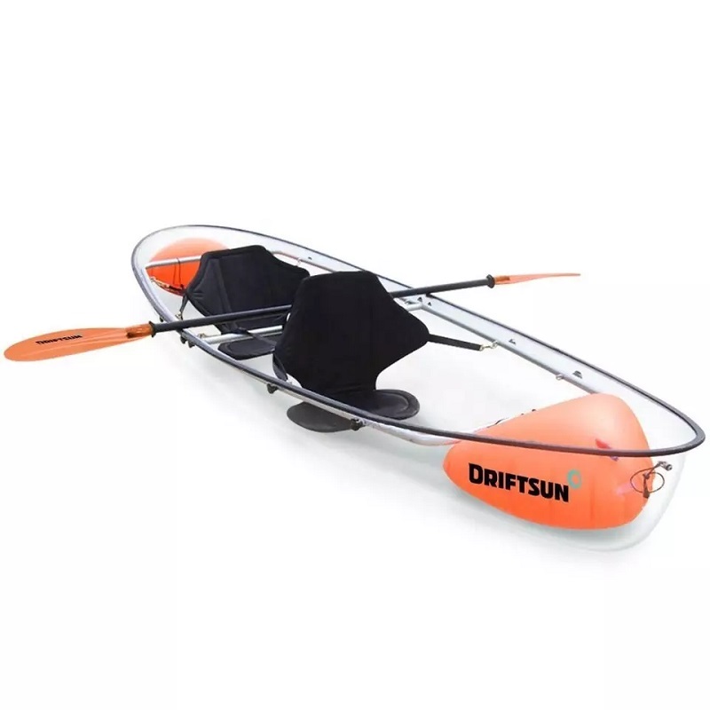 Conception OEM Polycarbonate Kayak de canoë transparent