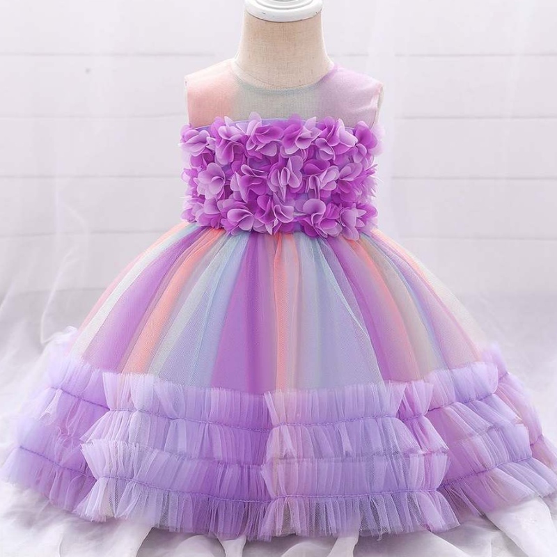 Baige Kids Cotton Robe Flower Girls Robes Girl Vobe Party Robe 0-5 ans