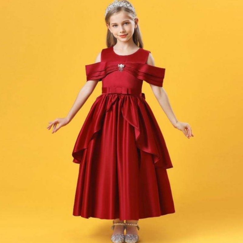 Baige printemps Nouveau arrivée petites filles \\ 'robes bébé robe d'anniversaire robe d'anniversaire 2073