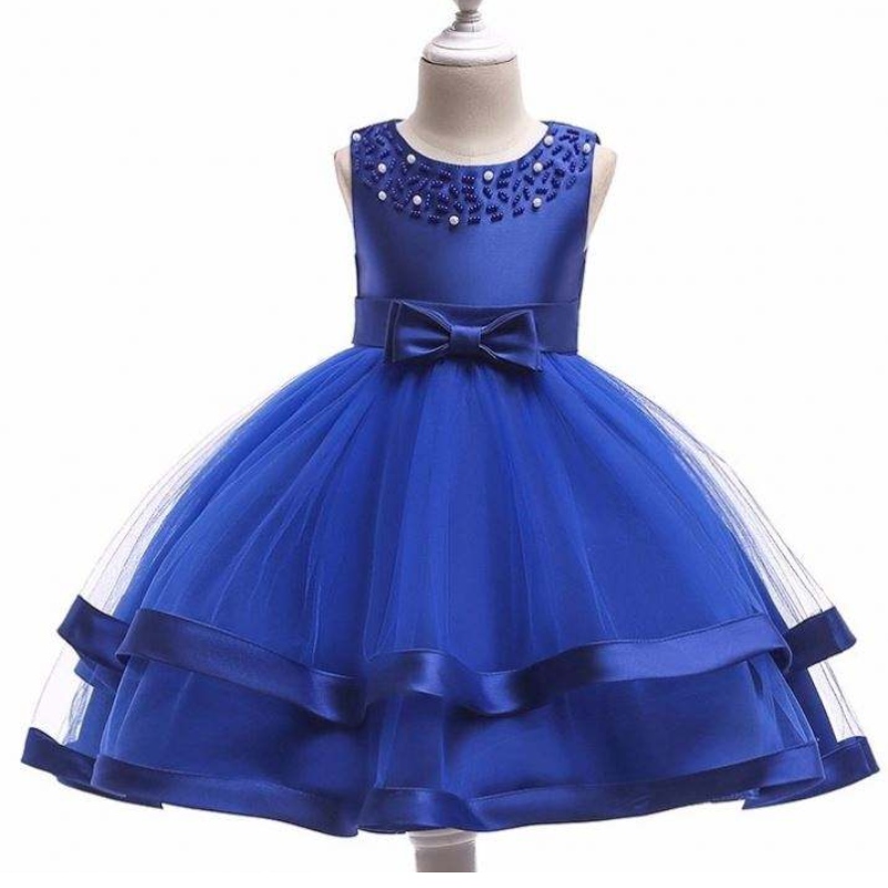Baige Hot Sales Girl Party Wear Children Frocks Designs Baby Party Robe L5017