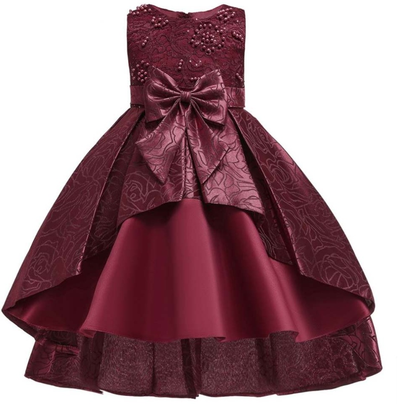 Baige 2020 Fashion Kids Dress Girl Summer Party Anniversaire Mariage de mariage Habillons de fête d'enfants 3 à 5 ans Robes de fille T5176