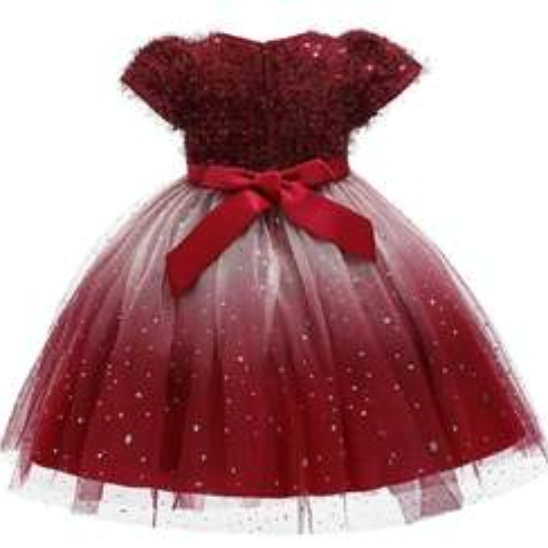 Baige Kids New Style Formal Ruffles Lace Wedding Party Evening Princess Flower Baby Girl Robe L5161