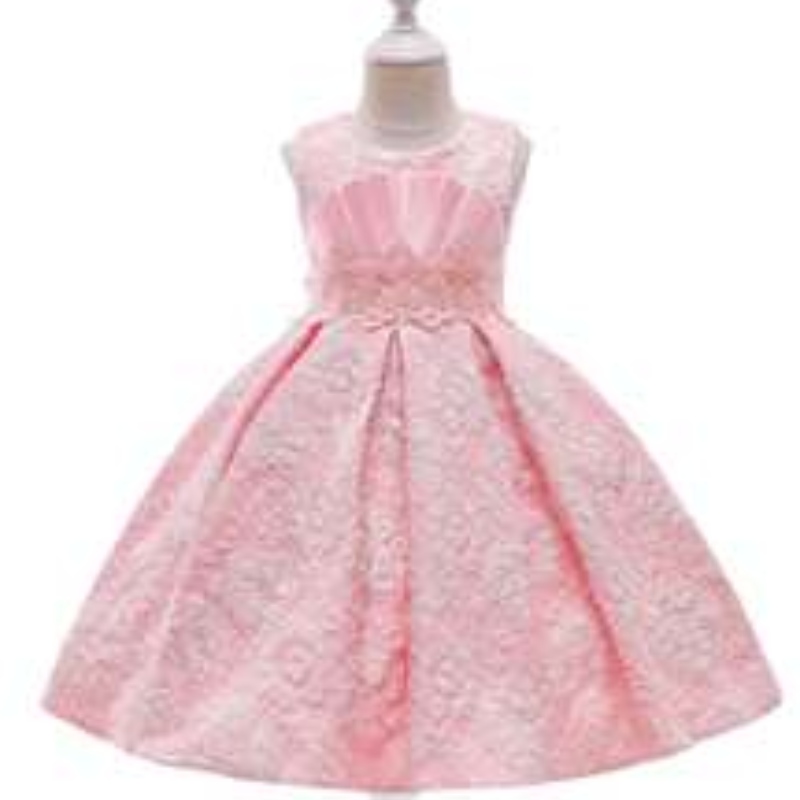 aigenouveau style modejacquard robes enfants fleur fille fleur de 3 à 12 ans