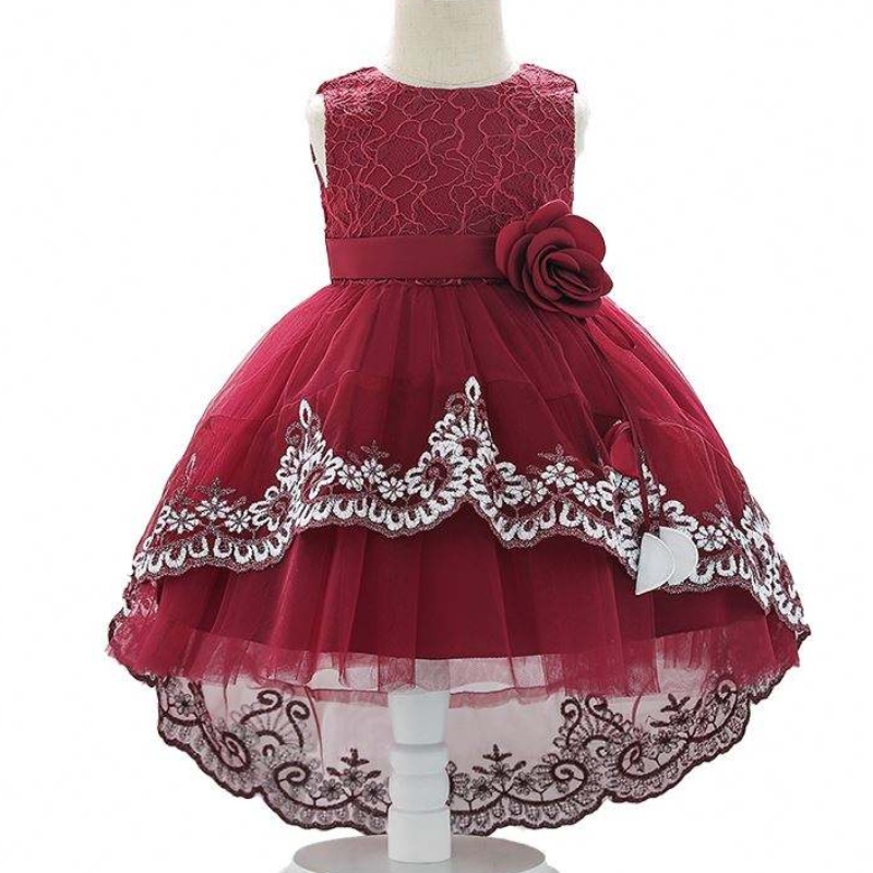 Nouvel arrivée pour enfants vêtements de conception de robesnouveau-né bébé fille d'anniversaire robe de fuite l1921xz