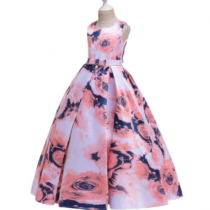 NOUVEAU COTTON ROBE BÉBÉ CHILLE ROBE SOIRE DE SOIRE POUR 12 ANS GIRLE GOWN Fancy LP-237