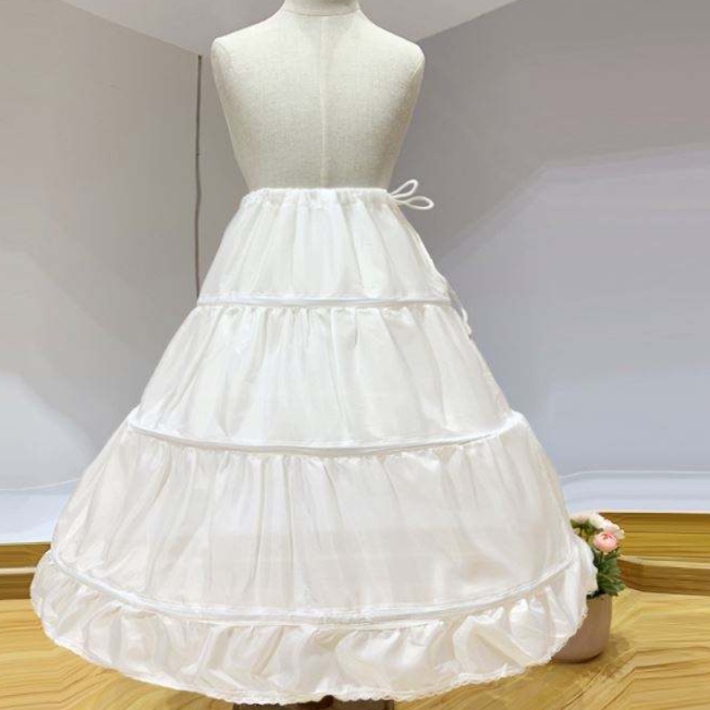 Baige bébé fille jupon pour les enfants robe de mariée