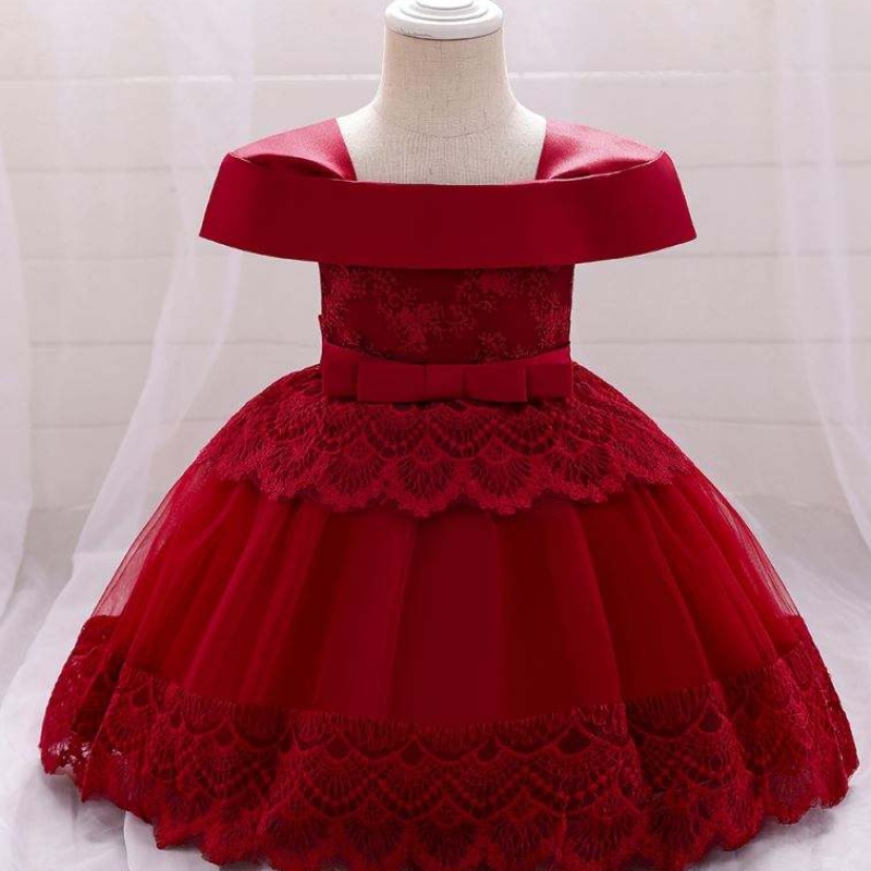 Baige bébé fille vêtements robe de bal robe princesse infantile anniversaire formel baptême fête enfants robes de fille fleurie