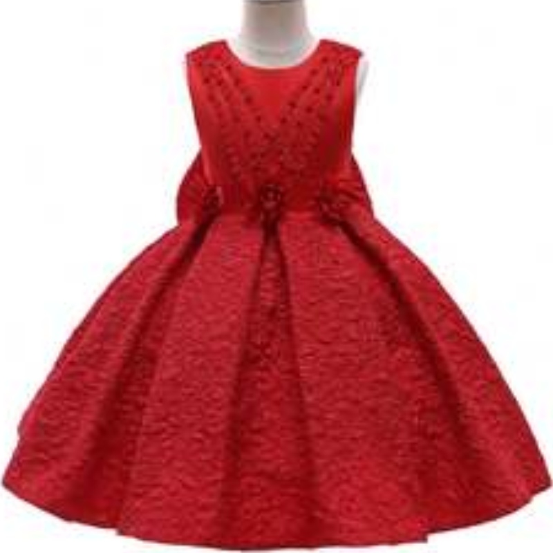 Baige Fashion Fashion Girls Party Robes Les derniers enfants Robe Designs Long Garment T5176