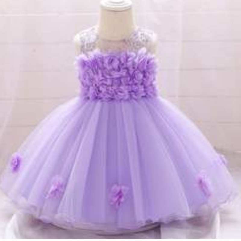 Vente chaude élégante robe de baptême bébé bébé fille d'anniversaire robes de fête l1920xz