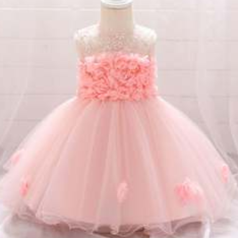 Vente chaude élégante robe de baptême bébé bébé fille d'anniversaire robes de fête l1920xz