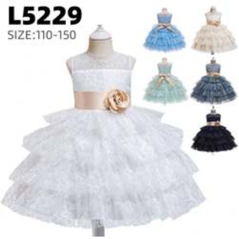 Robe de fête de soirée élégante Baige 3-10 ans