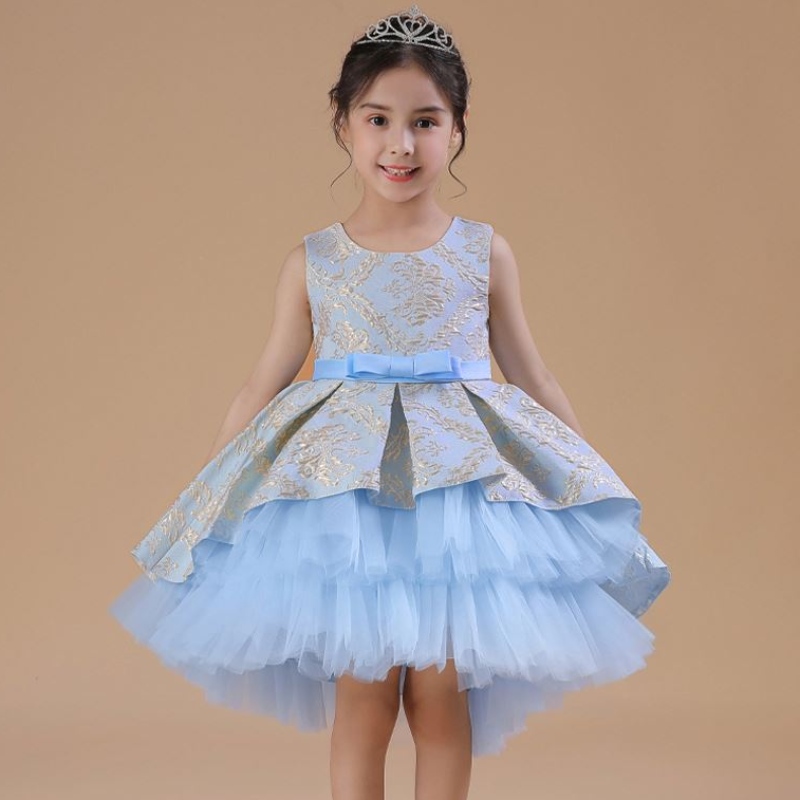 Baige 3-12y fleur fille robe moelleuse usine en gros boutique pour enfants vestime princesse tutu jupe 2171