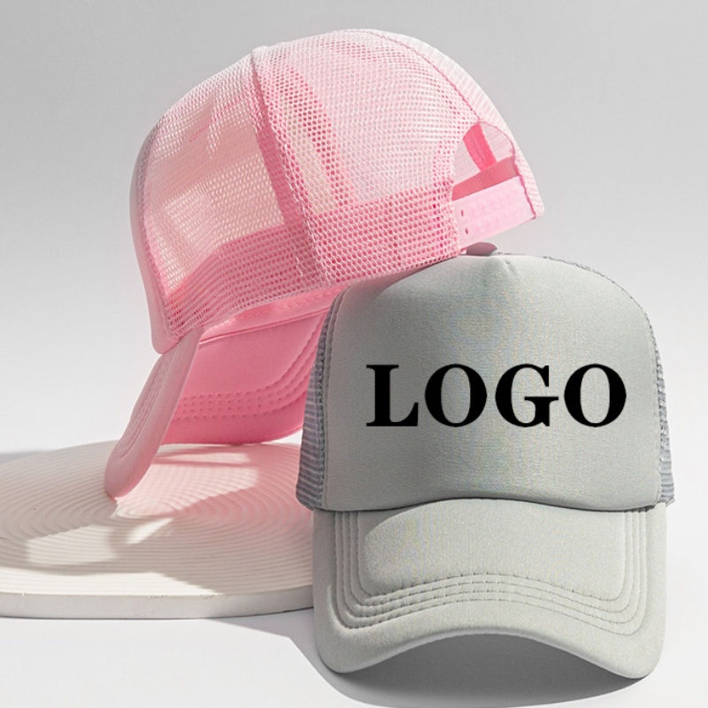 Hip Hop Hat Custom Logo 3D broderie Logo personnalisé Coton Coupure de camionneur de plusieurs couleurs pour sports de plein air