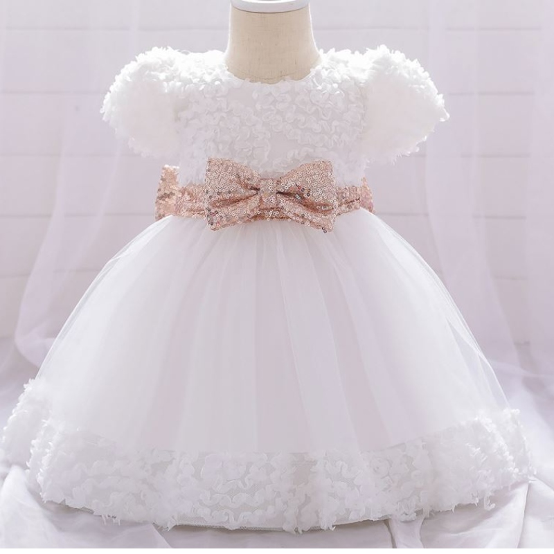 Baigenew Design Kids Robes d'anniversaire vêtements à la mode pour les enfants à paillettes L1941XZ