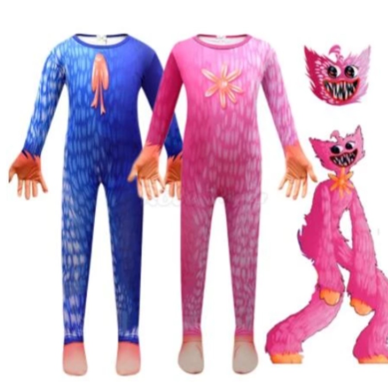 Jeu de jeu de pavot anime cosplay halloween effrayant monstre costume kids anniversaire fête des combinaisons