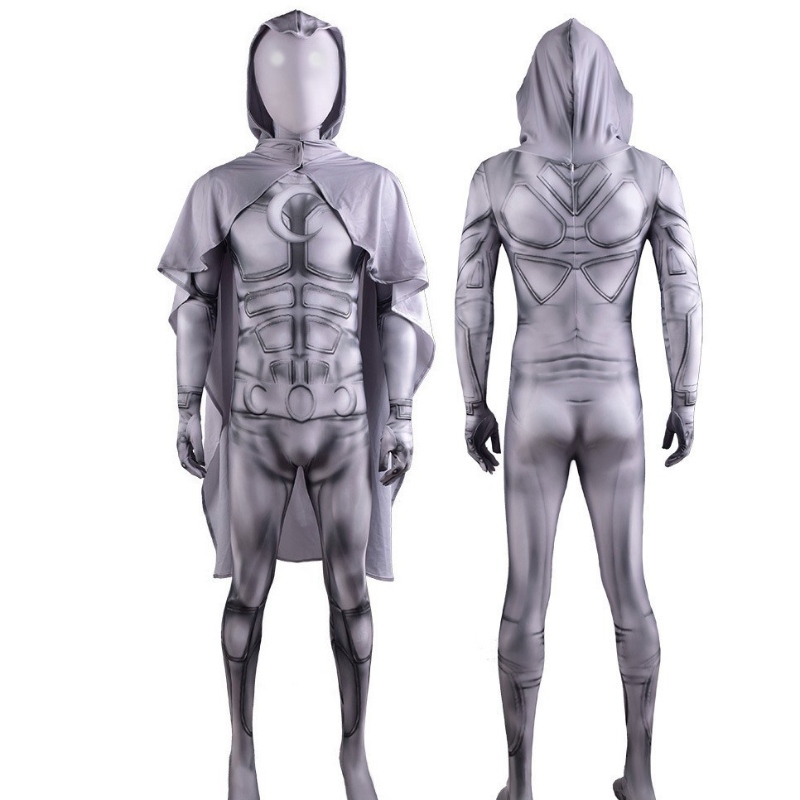 Super-héros lune chevalier costume marc spector film cosplay bodys de combinaison halloween pour enfants et hommes