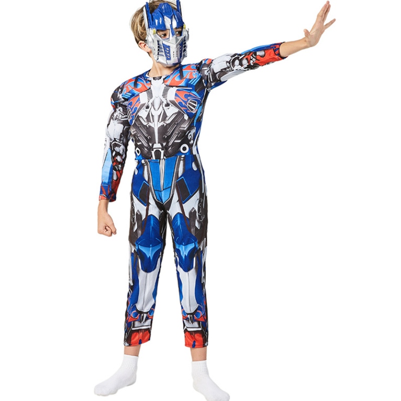 Garçons Optimus muscle robot prime fantaisie déguiser un garçon américain super-héros Pourim cosplay Halloween Child Costume