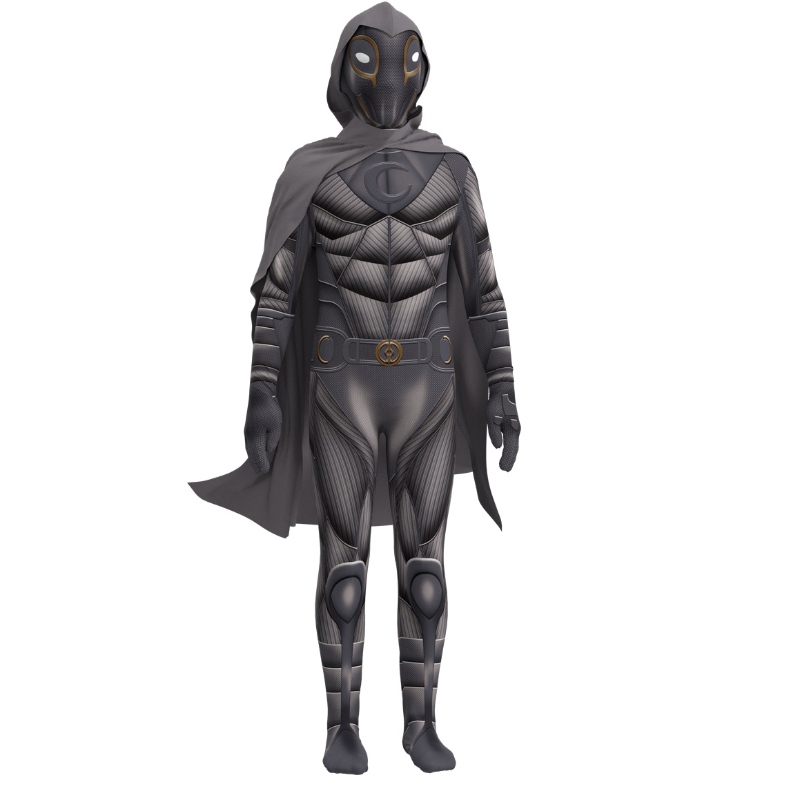 Costume Moon Knight Marc Spector Spector Black Superhero Film Cosplay Cost Cuit Suit pour Halloween Children and Men