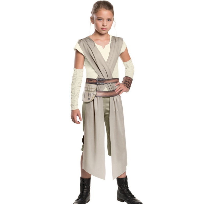 Star Rey War Cosplay Costume Kids Jedi Warrior Obi Wan Kenobi Black Soldiers Storm Troopers The Force Awakens Girls Fancy Dishing