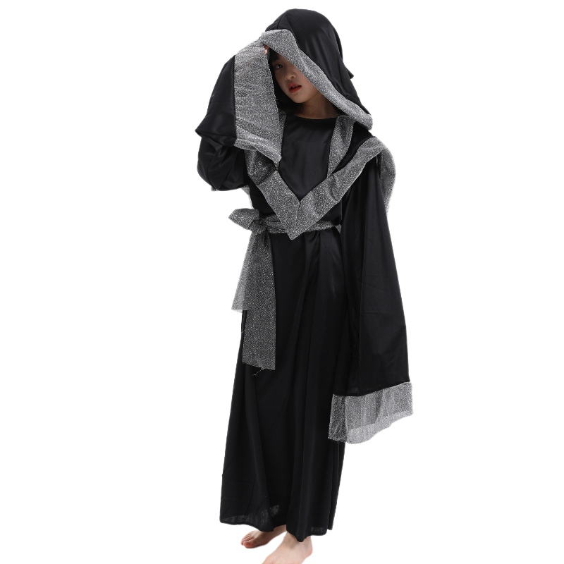Carnaval Witch Costume Wizard Cloak Children \\ S Party Dress Up Cos Clothing