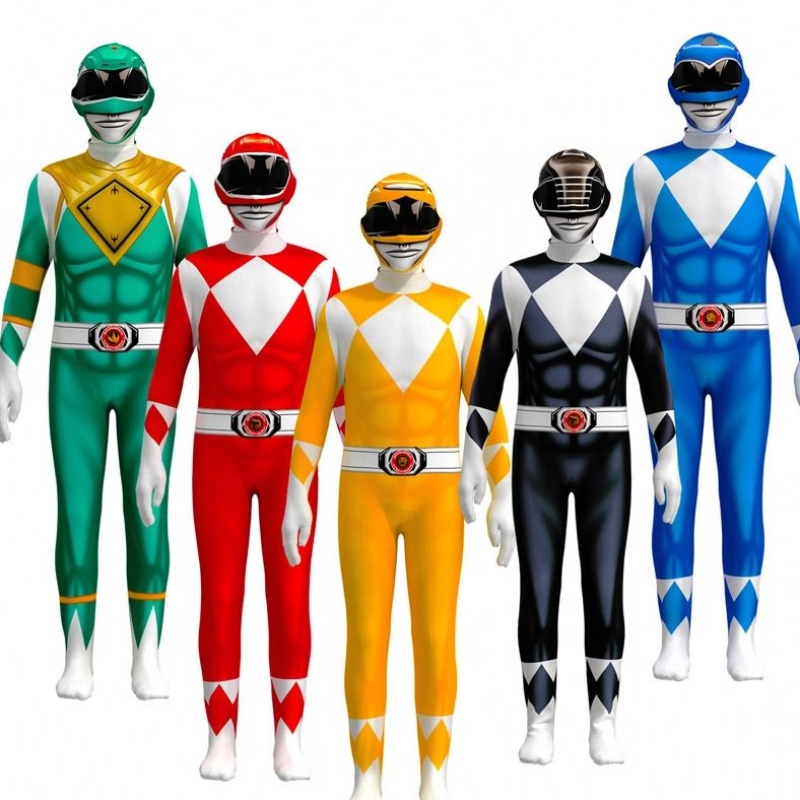 Plusieurs couleurs TV&de super-héros de films sets Halloween Party accessoires Performance Wear Power Ranger Costume
