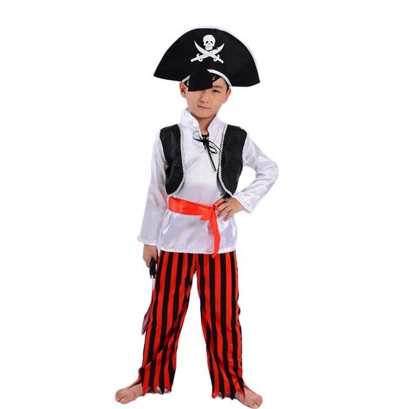 Costumes de pirate de performance Halloween Cosplay Captain Childre