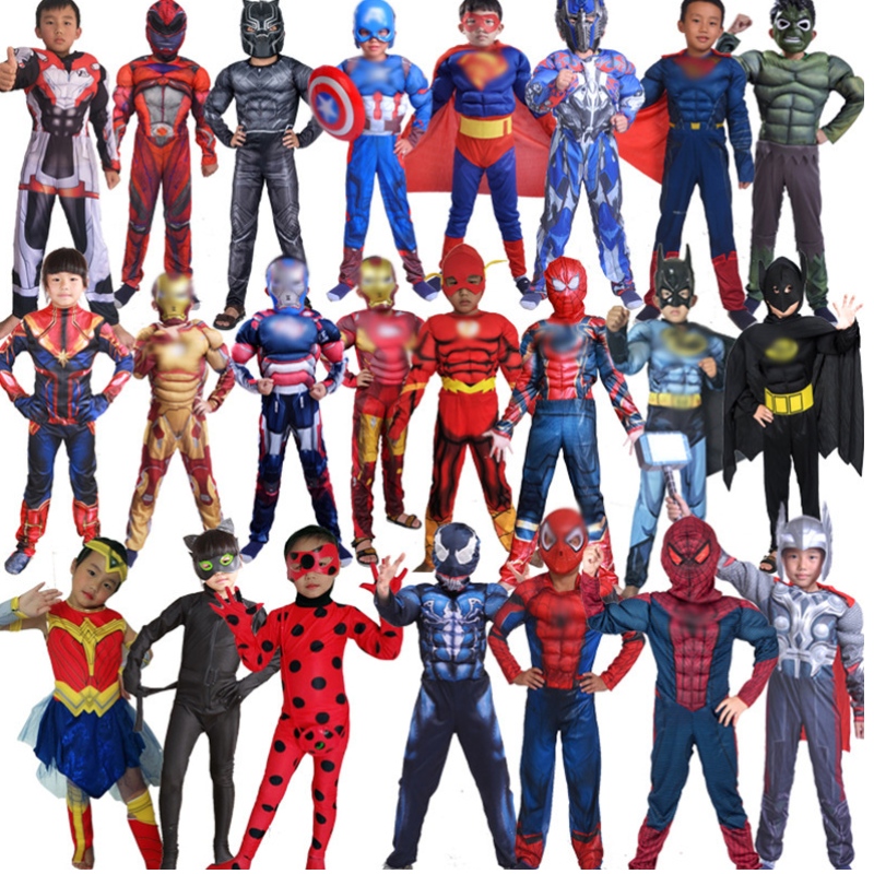 Costumes et filles de fête des enfants d'Halloween Costume de super-héros