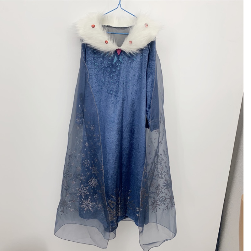 Costumes d'Halloween pour enfants Robe Carnaval Robe Queen Cape Elsa Robe