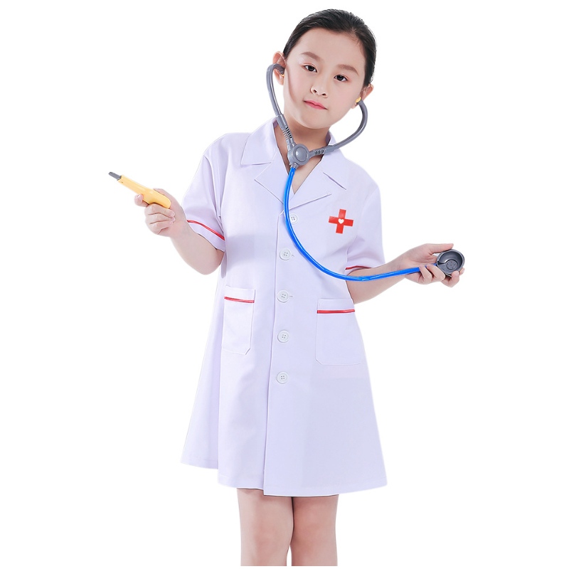 Costume de docteur pour enfants Habiller en tout-petit Girl Halloween Costume Play Play and Accessories