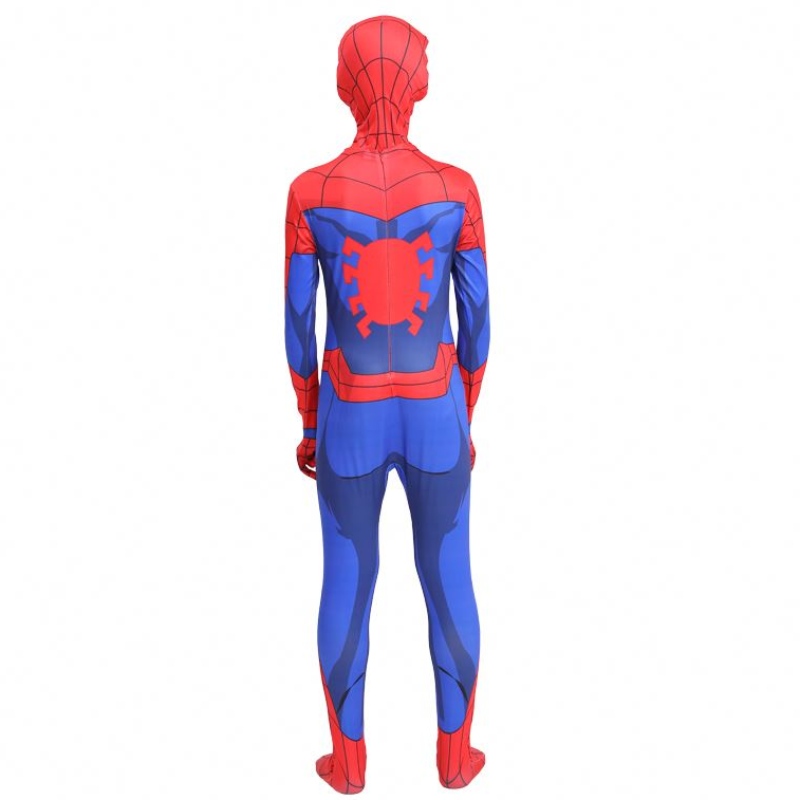 Classique Halloween Party Halloween Kids&adult TV&movie super-héros Cosplay Anime Jumpsuit Spiderman Indoor Clothes Costume avec masque