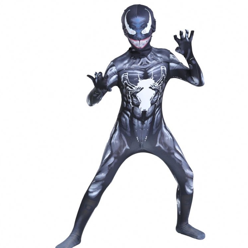Bodys de musclenoir adultes garçons super-héros figurines saut de combinaison spiderman halloween cosplay Venom scorpion à vendre costumes