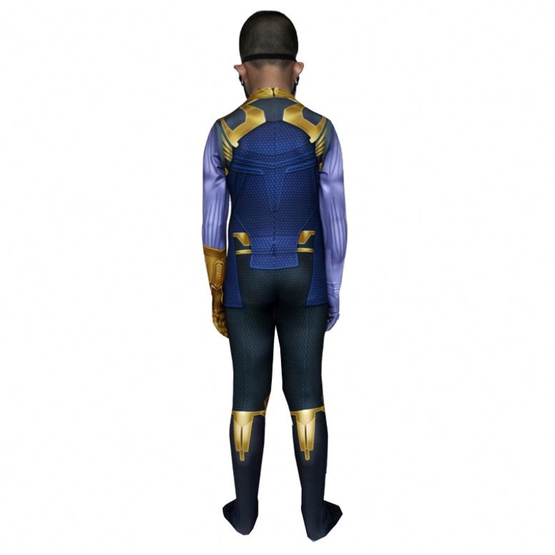 Infinity War Avenger Terre Jugsuit BodySuit Halloween Kids&men Devil Film Film Cosplay Factory Supply Thanos Costume with Mask