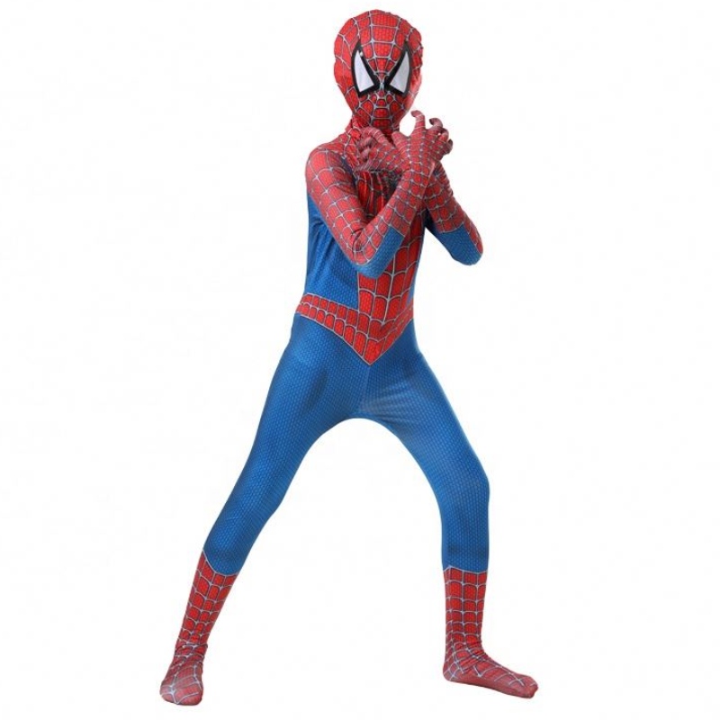 Made in China Factory Classic Popular Blue&red Avenger Suit TV&movie Superhero Jumps Curchs Anime Halloween Vêtements Spiderman