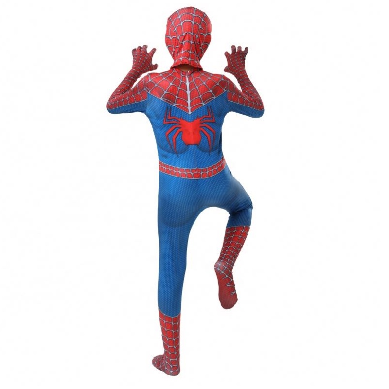 Made in China Factory Classic Popular Blue&red Avenger Suit TV&movie Superhero Jumps Curchs Anime Halloween Vêtements Spiderman