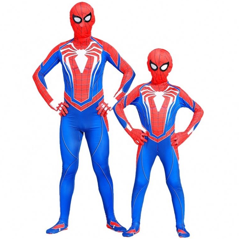 Meilleur prixnoir&red Jumpsuit Kids&adults tv&movie super-héros Halloween Cosplay Funtiment Fourniture Amazing Spiderman Costumes