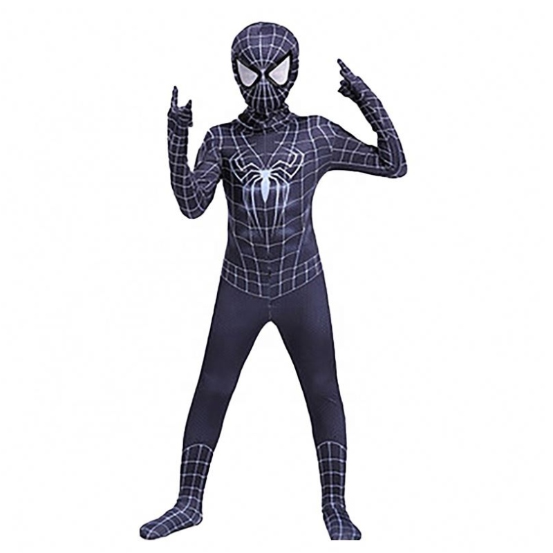 COOL Fancy Black Halloween Vêtements pour les enfants&adults tv&film super-héros cosplay usine Traje Spider man costume costume