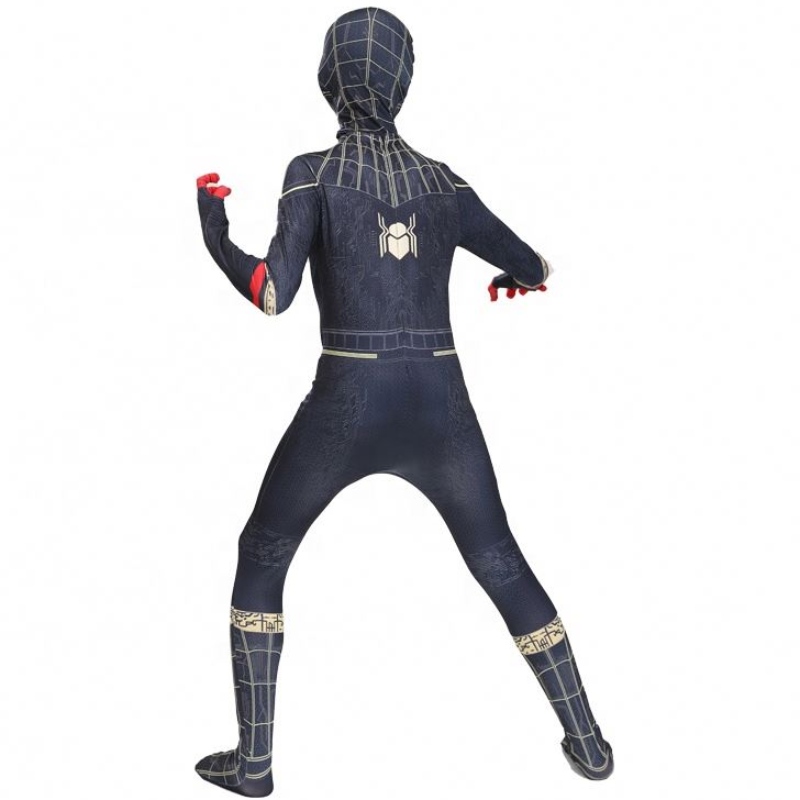 Combinaison fantaisie adulte et enfants Halloween Cosplay BodySuit Red Black Spandex 3D Vêtements imprimés Spider Man Costume Spiderman