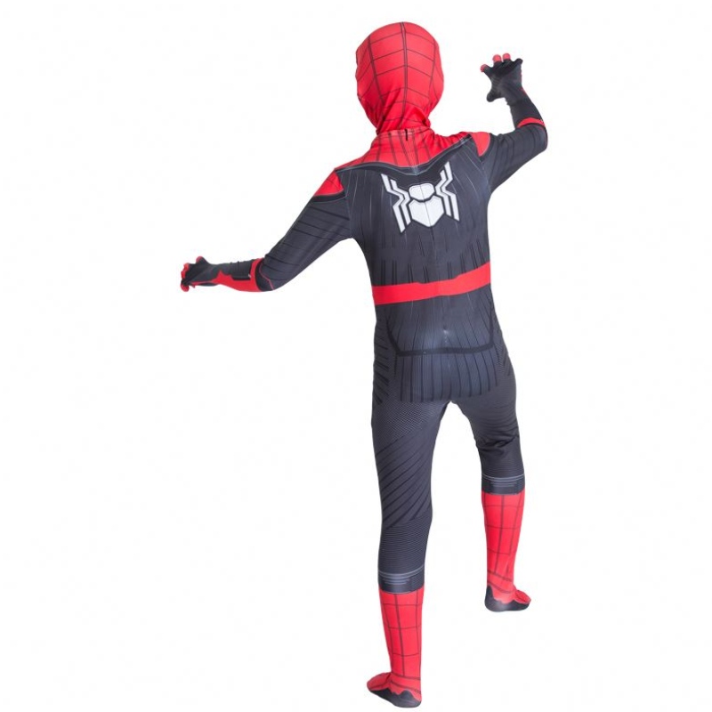 2022 Amazon Hot Sale Wholesale Style classique meilleur prix Cartoon Red Black Vêtements Figura De Accion Anime Kids Spiderman Costume