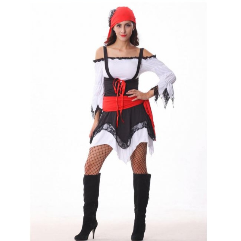 Halloween Party Robe Sexy Pirate Uniform Night Cosplay Costume