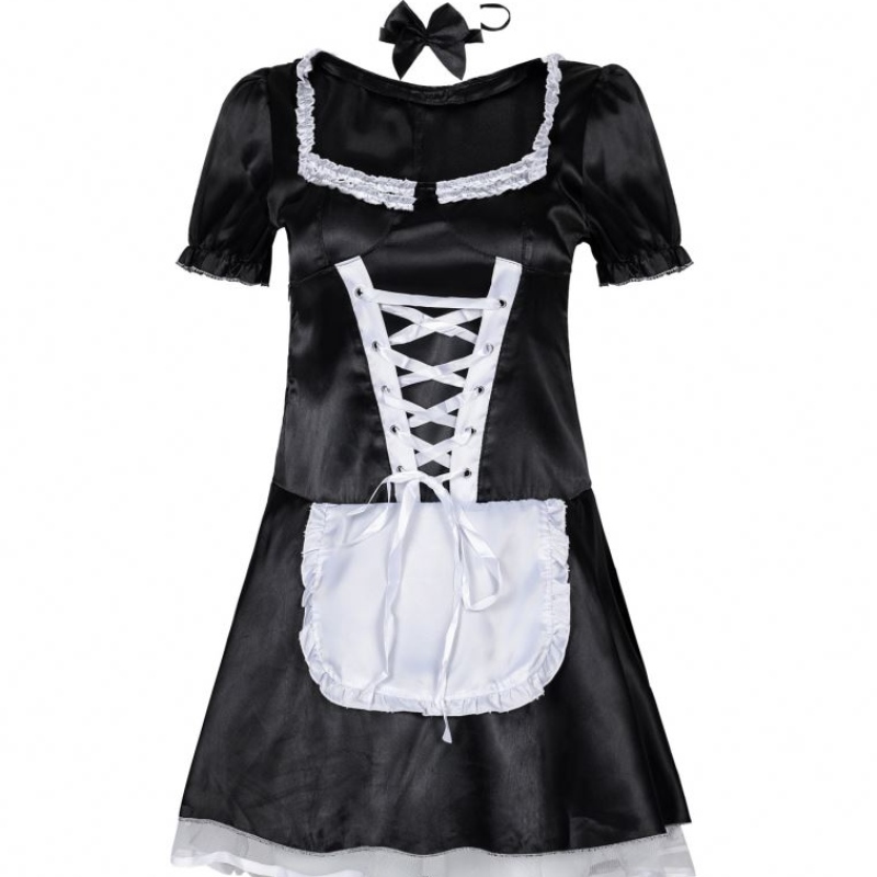 Sweet Lolita Robe French Maid tenue serveur Costume Femmes Sexy Taxe Robe Cosplay Party Vêtements pour filles plus taille