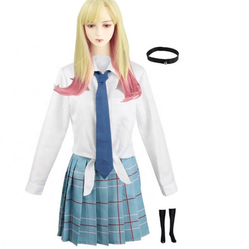 ecowalson Marin Kitagawa Cosplay My Darling Costume Costume School JK Uniforme Jirt Optinits Halloween Carnival Costume