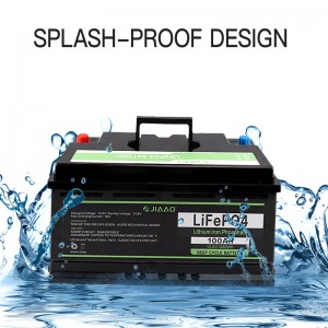Batterie Li - ion phosphate ferrique Jiao ao\'Ao LiFePO 4 12V 100 / 200ah RV marine Deep cycle BMS Bluetooth Lithium Battery