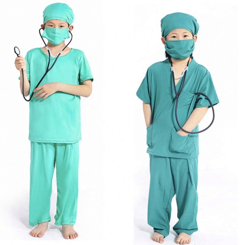 Party à thème Masquerade Show Role Play Professional Nurse infirmière enfant Doctor Costume HCBC-004