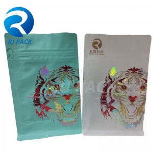 Sacs à fond plat à fermeture éclair à fermeture éclair avec l\'estampage UV