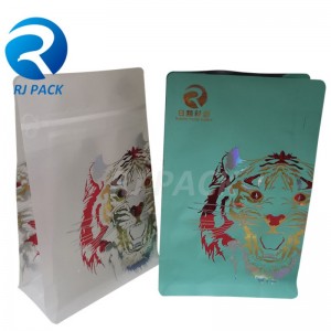 Sacs à fond plat à fermeture éclair à fermeture éclair avec l\'estampage UV