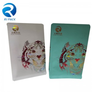 Sacs à fond plat à fermeture éclair à fermeture éclair avec l\'estampage UV