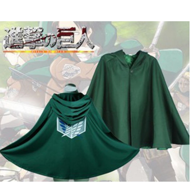 Costume de costume à sweat à sweat d'anime japonais costume costume de vêtements verts pour hommes attaque de vêtements sur ti-tan